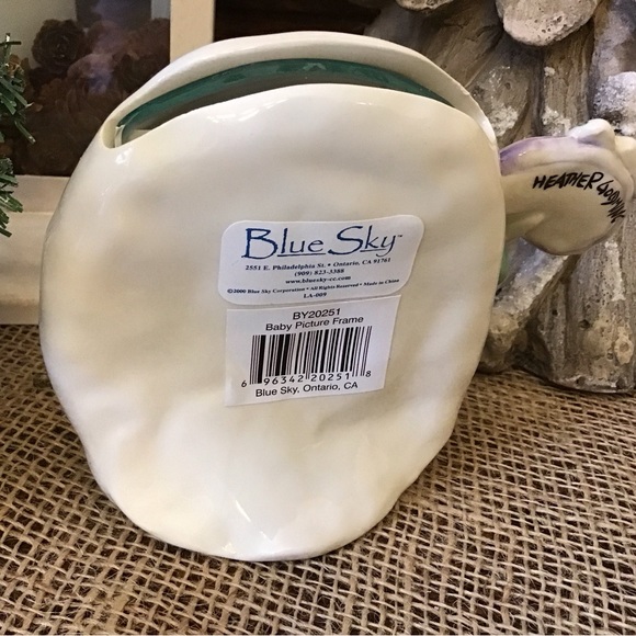 Vintage 2001 Blue Sky signed Heather Goldminc First Christmas picture fr… - Picture 7 of 8